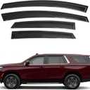 Tape On Outside Mount Window Visors Rain Guards Fit for 2021-2026 Chevy Tahoe GMC/Yukon/Cadillac Escalade,4pcs Smoke Tinted Vent Shade Deflectors