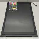 LED Menu Board, 24" x 16" LED Writing Board with Remote Control, Flashing Illuminated Neon Effect Sign Board for Menu - Includes 8 Fluorescent Chalk Markers & Eraser for Restaurant, Bar, Shop, Cafe