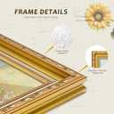 Picrit 18x24 Gold Poster Frame, Vintage Photo Frames with Black Backboard, Retro Ornate 18 x 24 Picture Frame for Horizontal or Vertical Wall Mounting, 1 Pack.