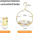 Jealoeur Oriole Feeders for Outdoors Hanging with Fruit Holder, Golden Oriole Feeders, Easy to Disassemble and Wash, Used for Bird Watching in the Courtyard