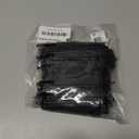 Tojwi 50pcs Organza Bags 3.54''x4.33''(9x11cm) Satin Drawstring Organza Pouch Wedding Party Favor Gift Bag Jewelry Watch Bags -Black