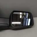 Right Passenger Side Mirror Compatible With Dodge Ram 1500 2019-2024 With Power and Heated Glass, Turn Signal Light and Puddle Light,Manual Folding/Textured Back
