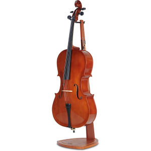 Cello Stand with Bow Holder, Handcrafted Mahogany Wood Floor Stand for 4/4 Full-Size and 1/2, 1/4, 3/4, 1/8, 7/8 Cello Home and Studio Display Cello Stand with Bow Holder, Handcrafted Mahogany Wood Floor Stand for 4/4 Full-Size and 1/2, 1/4, 3/4, 1/8, 7/8 Cello Home and Studio Display