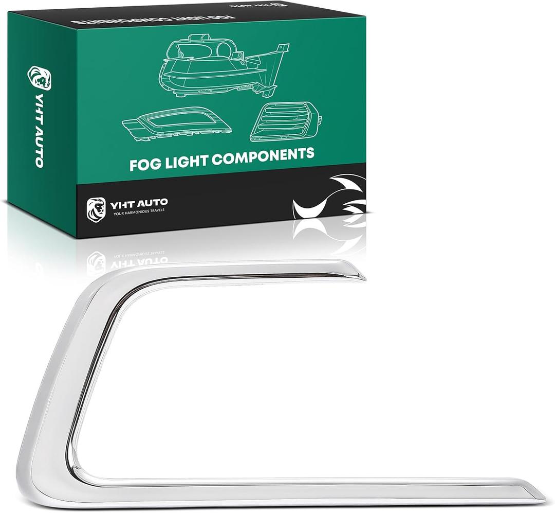 YHTAUTO Fog Light Trim Fits Ford Transit Connect 2019-2023 Front Bumper Fog Light Bezel Trim Left Driver Side