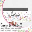 Konohan 2 Pcs Welcome Sign Screen Magnets Large Size Home Welcome Decor Double Sided Screen Door Magnet for Window Door Decoration and Signs (Wildflower Style)