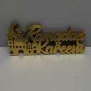 Islamic Tabletop Decors Ramadan Mubarak Sign Ramadan Kareem Sign Eid Decoration Islamic Home Decor Ramadan Gifts Wooden Letter Ramadan Table Sign Eid Mubarak Tabletop (Gold,Ramadan Kareem)
