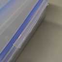 4 in 1 Food Storage Container, Fruit Storage Containers for Fridge, Produce Containers with Lid and Strainer, Including Drain Basket, Multipurpose Large Fruit Container for Fridge(Blue)