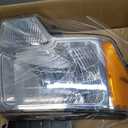 Auto Dynasty Headlight Assembly Compatible with 2009-2014 Ford F-150, Factory Style Headlamp Replacement, Passenger Right Side, Chrome Housing Amber Corner, FO2503287