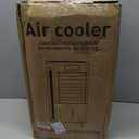 Portable Evaporative Air Cooler, Quiet Windowless Swamp Cooler with 4 Ice Packs, 2 Gallon Water Tank, Remote Control, 4 Modes & 3 Speeds, Oscillating Cooling Fan for Bedroom, Living Room and Office, 22'*12'*11'