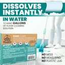 Uncle Todd's Ultra Concentrated Floor Cleaner For Mopping: 60 Natural, 100% Dissolvable Sheets for Mopping  Hardwood & Wood Floor Cleaner with Filth-Fighting Enzymes, Plastic-Free Packaging