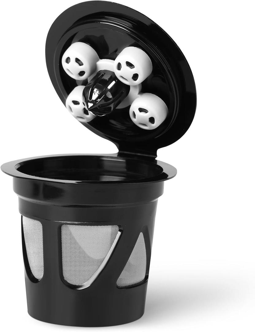 Reusable K Cups for Keurig, Refillable Coffee Pods with 5 Holes, Compatible with Keurig K Supreme, K Slim, K-Duo Gen2, K-Brew Chill (MultiStream Technology)