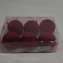 Senjie 4inch Christmas Tree Ornaments Velvet Balls,6pcs Flocked Decoration Balls Ornaments Sets for Christmas 2025 Red