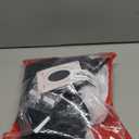 9pcs Women Black and White Dalmatian Costume Dress Up Full Set with Wig for Halloween Cosplay, Large