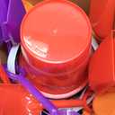 Sratte 24 Sets 4.7" Sand Buckets and Shovels Bulk Summer Beach Bucket Pack Plastic Beach Pails Sand Toys for Summer Pool Party Favors