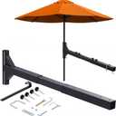 Heavy Duty Hitch Mount Umbrella Holder Adjustable Length Umbrella Holder Fits 1" to 2" Poles Mount Umbrellas Stand for Large Patio & Outdoor Umbrellas, Tailgates, Camping, Outdoor Gathering