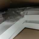 Knape & Vogt Corner Cabinet Lazy Susan, 2-Tier Lazy Susan for Cabinet, 28-Inch 360 Turntable for Kitchen Cabinets, White