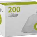 8 Gallon Code G 200 Count Drawstring Trash Bags 1.2 Mil THICK Heavy Duty | Compatible with simpleman Code G | White Garbage Can Liners 8 Gallon / 30 Liter Heavy Duty Plastic Trash Bags