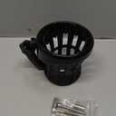 PSLER Motorcycle Drink Cup Holder Handlebar Mount Universal for Dyna Fat Bob Touring Road Glide Street Electra Glide Softail 1996-up Goldwing GL1800 2018-up (85MM, Black)