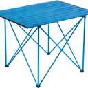 iClimb Ultralight Compact Camping Folding Table with Carry Bag (Reinforced Blue - XL), X-Large