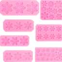 Christmas Snowflake Silicone Molds,Christmas Snow Chocolate Fondant Mold for Cake Candy Sugarcraft Cake Decoration Sugar Cupcake Topper Polymer Clay Crafts