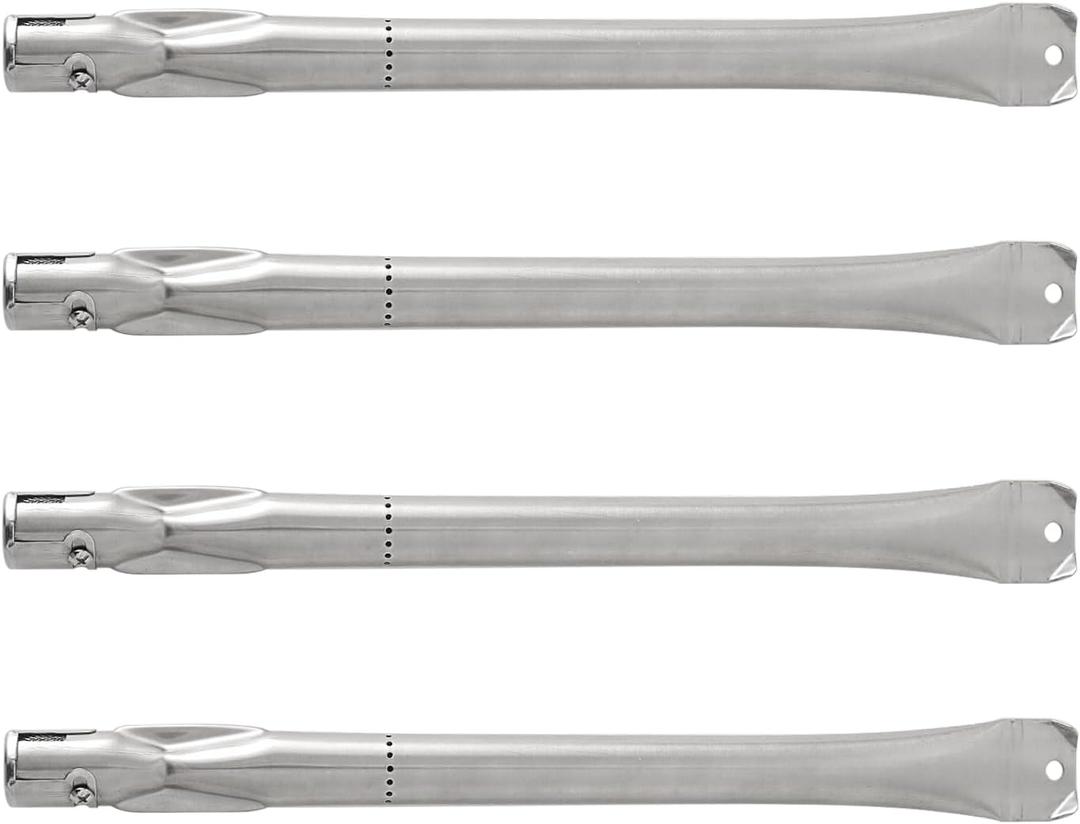 15 1/2 Gas Grill Burner Replacement for Kenmore Member's Mark BBQ Pro Outdoor Gourmet Grill Burners Replacement Stainless Steel Parts Pipe Burner 4 Pack