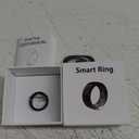 Smart Rings, Fitness Tracker Ring, Heart Rate, Blood Oxygen, Stress, Step Tracker, Sleep Monitoring, Air Gestures, No Subscription Fee, IP68 Waterproof for iPhone&Android (Black, #11)