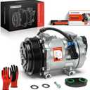 A-Premium Air Conditioner AC Compressor with Clutch Compatible with Freightliner Century Class/Classic/Classic XL 2002-2007, Columbia 2003-2004/2006, FC70/FL50 2004-2004, FS65, M2 106, MB60, MB70