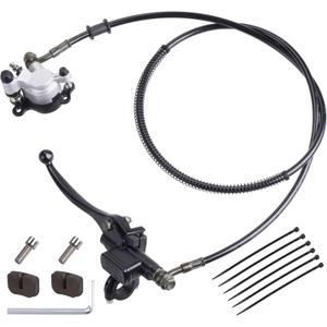 Motor Upgraded Hydraulic Brake System The Left of The 7/8" Handlebars 50 inch Hose Compatible with Mini Bike Baja Doodlebug DB30 Minibikes Go Karts