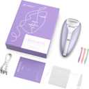 Epilator, Smooth Glide Epilator for Women, 2 Speeds Facial Hair Removal Device with Silent Design, Cordless Rechargeable Hair Removal Epilators for Women Face Legs Bikini Arms Legs