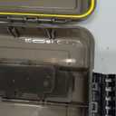 RUNCL Fishing Tackle Box, Waterproof Tray for Jigs Lures, Thicker Floating Tackle Utility Box with Adjustable Dividers, 3600/3700/Large 3700 Size