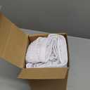 Biscaynebay Wrap Around Bed Skirts for King & Cal King Beds Extra Long Drop of 21", White Adjustable Elastic Dust Ruffles Easy Fit Wrinkle Resistant Silky Luxurious Fabric Machine Washable