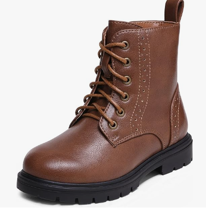 DREAM PAIRS Boys Girls Side Zipper Combat Ankle Boots 1 Little Kid