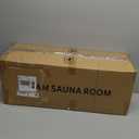 Upgraded Portable Sauna for HomeRelaxation, Steam Sauna for Home with Steamer, Remote Control, Folding Chair, 9 Levels (Black)