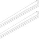 ANTLUX 110W 8FT LED Wraparound Ultra Slim Strip Lights, 12600LM, 5000K, 8 Foot LED Garage Shop Lights, Flush Mount Warehouse Office Ceiling Lighting Fixture, Fluorescent Tube Replacement, 2 Pack