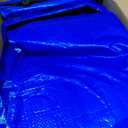 Trampoline Pad, Fits 12FT/14FT Frames for Choose,Trampoline Spring Cover, No Holes for Pole,Waterproof Trampoline Accessories Spring Pad, Standard Size Round Replacement Safety Pad. (Blue)
