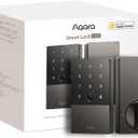 Aqara Smart Lock U100, Fingerprint Keyless Entry Door Lock with Apple Home Key, Touchscreen Keypad, Bluetooth Electronic Deadbolt, IP65 Weatherproof, Supports Apple HomeKit, Alexa, Google, IFTTT, Gray