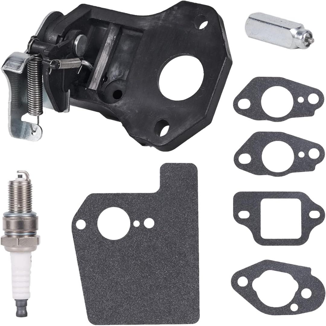 16620-Z8D-305 Thermo Wax Assembly & 16600-Z8B-900 Choke Control for Honda GCV160 GCV160A0 GCV160LA0 GCV160LA1 GCV190 GCV190LA HRX217 HRR216 Lawn Mower Engine Parts - with Spark Plug Gaskets