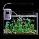 PietyPet Fish Tank Accessories Green Plants, 10pcs Green Fish Tank Decorations, Aquarium Decor Plastic Plants