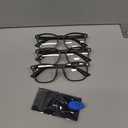 Gaoye Stylish Blue Light Glasses for Woman - Computer Glasses 99% Blue Light Blocking - Lightweight TR90 Frames - 3 pack (B4-matte Black*3)