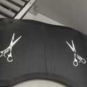 Anti Fatigue Salon Mat for Hair Stylist Anti-Slip Antique Series Salon & Barber Shop Chair Floor Mat (17''x32'' x 5/8'',Scissors)