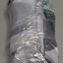 No Hook Shower Curtain and Liner Set, Grey Modern Geometric Waterdrop Shower Curtains for Bathroom, Hotel Style Waterproof Bathroom Curtain Set with See-Through Mesh Top Window, 71x84 Inches