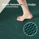 TYUU Bathroom Rugs Non Slip Washable, Super Absorbent Thin Bath Mat Small Quick Dry Low Pile Bathroom Rug, Dark Green 16"x24"
