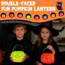 LEDHOLYT Night Light for Kids, Rechargeable LED Pumpkin Cordless Lamp with Control, 7 Colors Dimmable Halloween Lamp for Bedroom Nightstand Camping Decoration Gift (Pumpkin-Yellow)