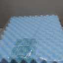 Egg Foam Crate Pad with High-Density Base for Long Sitting, Double Layer Design Disperse Pressure & Breathable Support 18"x16"x5" Seat Cushion for Office Chair Wheelchair Car Recliner(1 PCS)