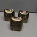 HD Designs Aluminum Owl - Gold, Pack of 3 