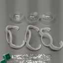 Straw Cup Conversion Kit for Dr Browns Narrow and Narrow Glass Baby Bottles,Weighted Straw Replacement Kit with Soft Straw Top and Handle, 4 Pack, 6m+