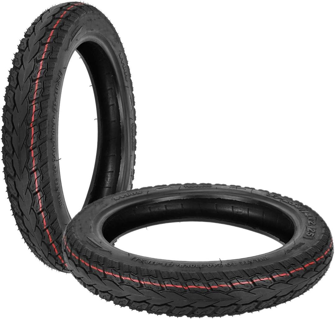 57-254 14X2.125 for Electric Bike Tire Thickened 14 X 2.125 Tubeless Tire Off Road 14 Inch Tire Suitable for Replacement Bicycle Tire for All Kinds Road,2pcs