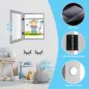 [2-Pack] Kids Art Frames, 8.5x11 Front Opening Kids Artwork Frames Changeable, Gray Artwork Display Storage Frame for Wall, Holds 50 Pcs, for 3D Picture, Crafts, Children Drawing, Hanging Art,