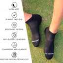 No-Show Socks Men: Running & Compression - Low Cut & Ankle Support Socks for Men (White)