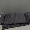 DONREN 288 Inch Length Window Scarf - Extra Long Grey Background Scarf Curtain - Soft Voile Textured Window Topper Curtain Valance for Room Decor (52 by 288 Inch, 1 Pcs)